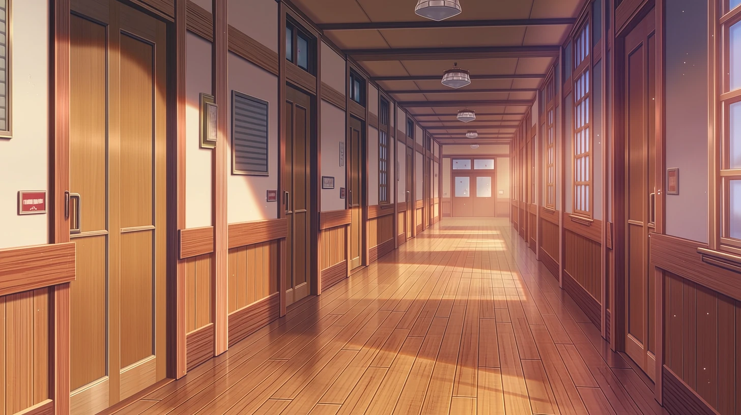 学生寮の廊下