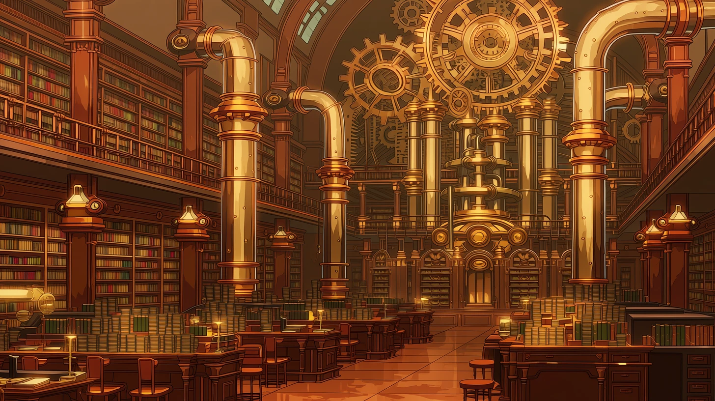 学園の図書館
