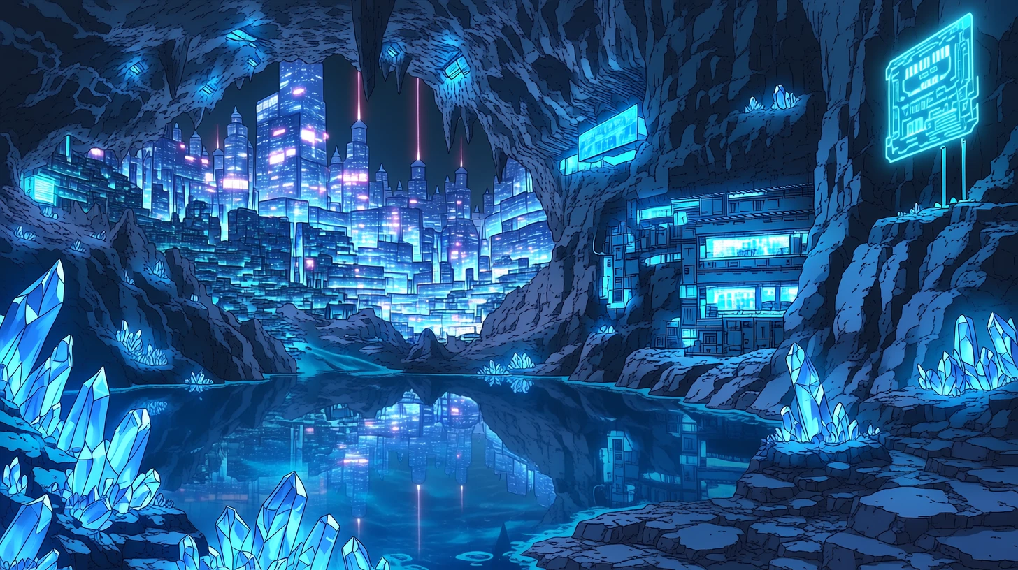 鍾乳洞・地下湖