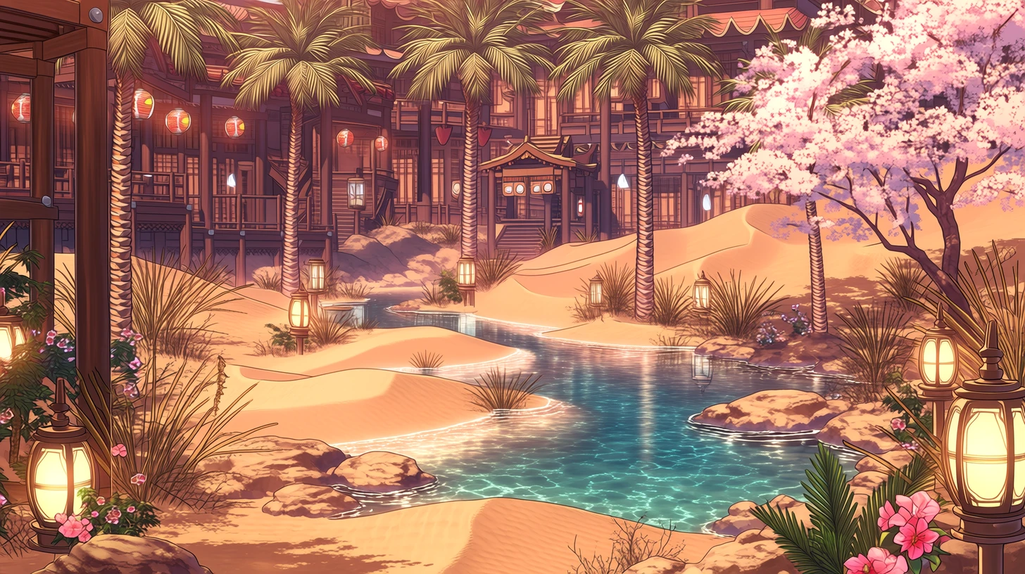 砂漠のオアシス