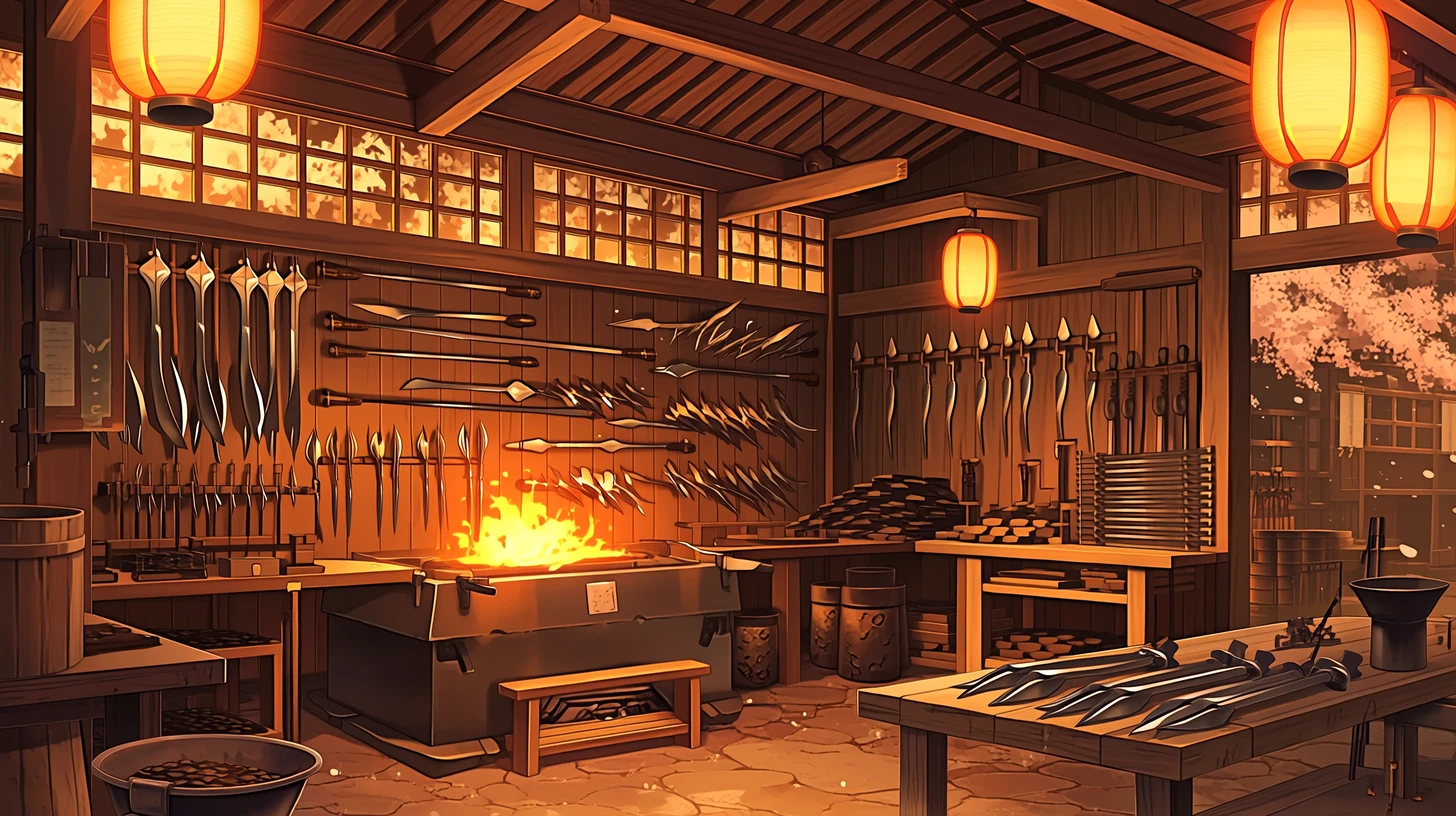武器屋・鍛冶場