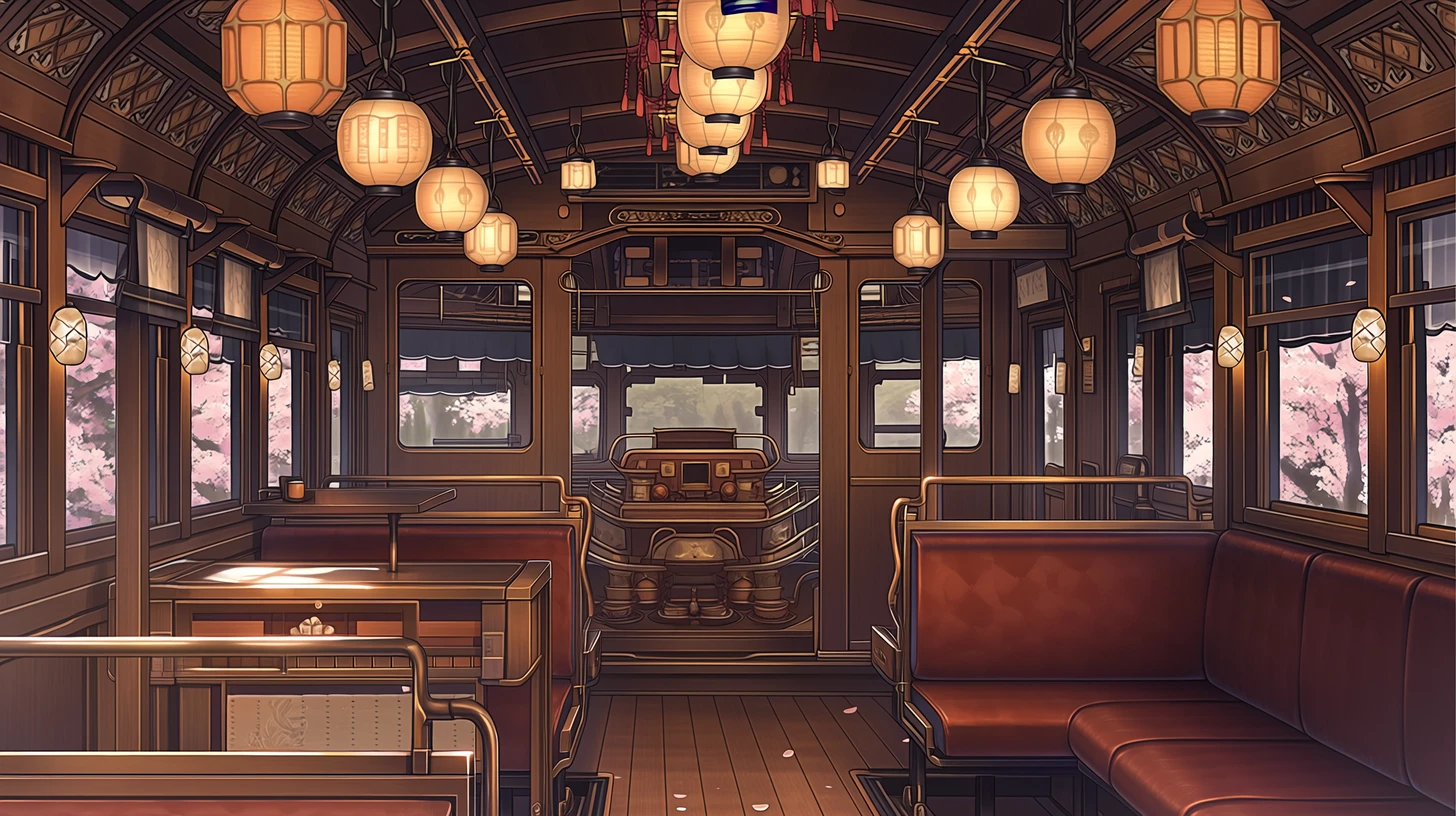 馬車の内部