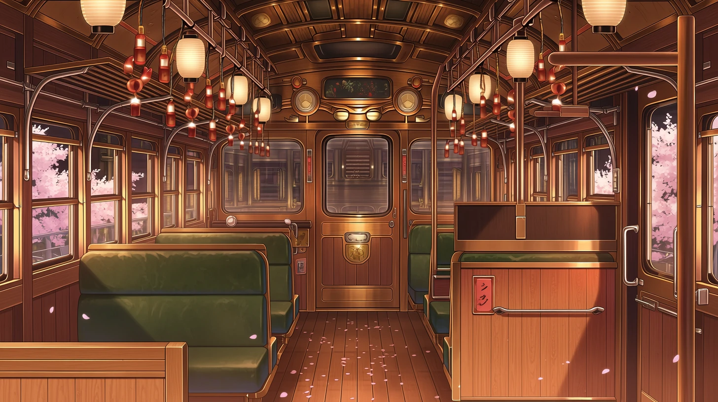 馬車の内部