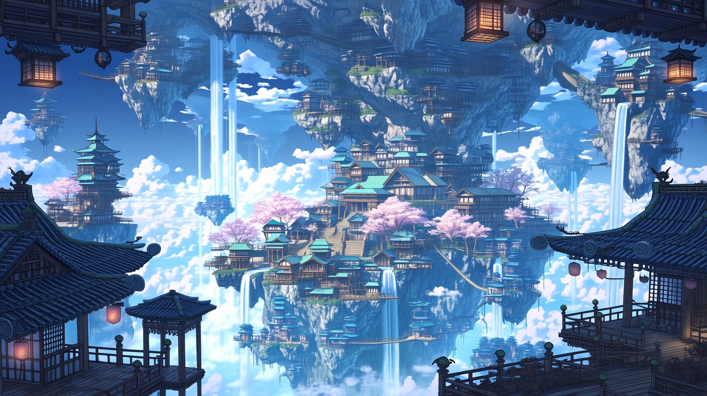 浮遊島・空中庭園