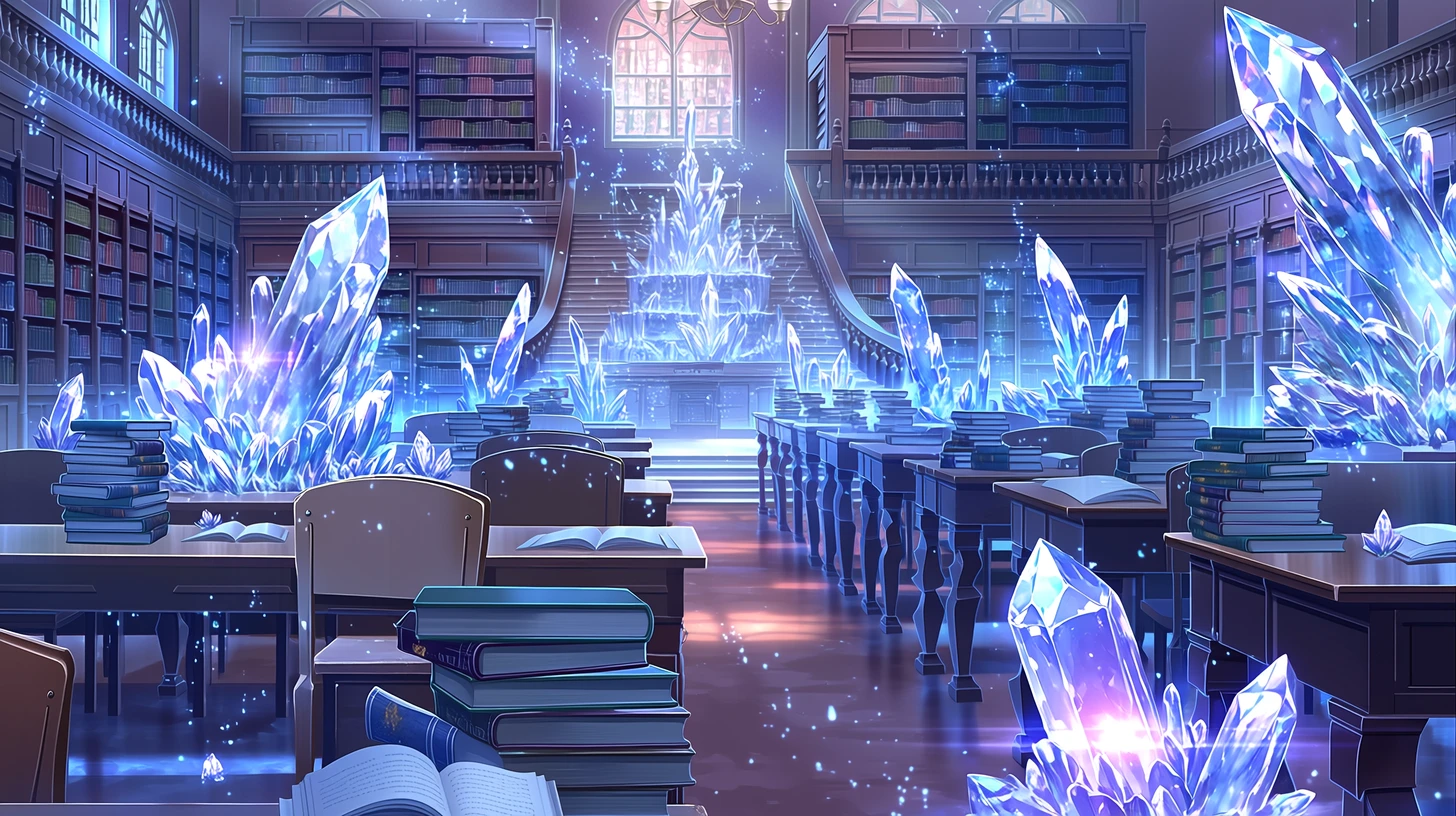 学園の図書館